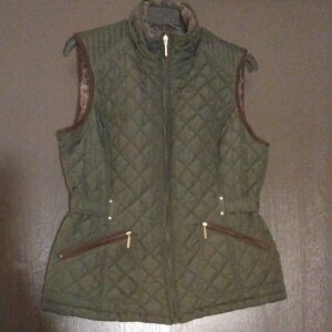 Weatherproof Dark Forest Green Quilted Vest